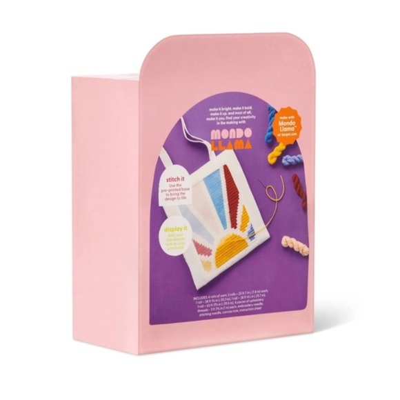 Mondo Llama Stitch It Yourself Tote Bag Craft Kit - Picture 2 of 6